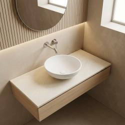 Chiuvetă mică Solid S, Solid Surface, rotundă, 30 x 30 x 11 cm, alb mat, 1208953273